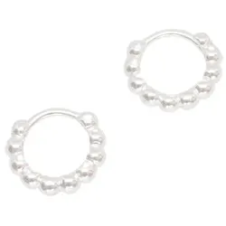 fejn Ohrringe Ball Huggie nachhaltiger Echtschmuck Silber Damen 