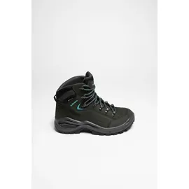 Lowa Renegade GTX Mid Damen Wide Asphalt/Türkis 38