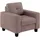 Home Affaire Sessel Varese Polyester 96 x 91 x 90 cm Grau mit Kreuznaht in Beige