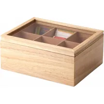 Continenta Teebox CONTINENTA, beige (natur), B:17,5cm H:10cm, Lebensmittelaufbewahrungsbehälter, Handarbeit