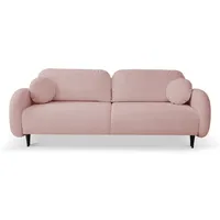 MOEBLO Sofa Puch, mit Schlaffunktion mit Bettkasten Couch Polstermöbel Sitzmöbel Wohnzimmermöbel 3-Sitzer-Sofa Stoffsofa, mit Relaxfunktion rosa