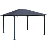 QUICK STAR Metall Garten Pavillon Nizza 3x4m Antik Partyzelt Grau