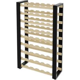 LENMAR Weinregal 118 x 74 x 27 cm Schwarz