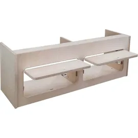 MonsterShop Hängeschrank 80 x 25 x 25 cm Braun