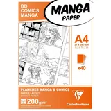 Clairefontaine 94044C Kunstdruckpapier 40 Blatt A4 200g