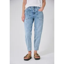 street one studio Barrel Leg Jeans, im Loose Fit Light Blue random wash), 27 - 27W / 28L