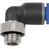 Riegler 109259-125.005-4 L-Steckverschraubung »Blaue Serie«, drehbar, M5 außen, Ø 4 mm, 1Stk