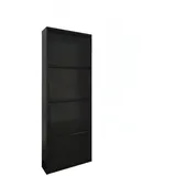 Xxxl Schuhschrank, Schwarz, Metall, 15x138x50 cm, Garderobe, Schuhaufbewahrung, Schuhkipper