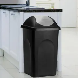 DEUBA Mülleimer 60 l Schwarz