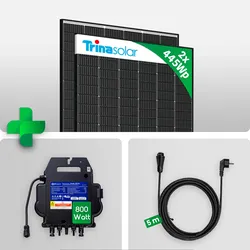 890W Balkonkraftwerk Komplettset Photovoltaik Solaranlage mit APSystems EZ1-M 800W WIFI Wechselrichter inkl. 5m Kabel Smart Mini PV Anlage Full Black Solarmodulen - Preis inkl. MwSt. gem. § 12 Abs. 3 UStG