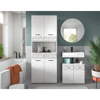 Xonox.home Badezimmer Prisma 3tlg. Kombination Badmöbel Set kleine Bäder