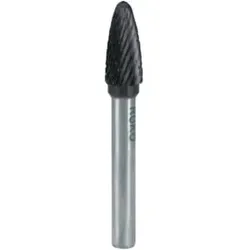 RUKO Hartmetall Frässtift TiCN Form F Rundbogen (RBF) Durchmesser 16,0 mm L1 min 70 mm