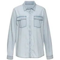 Buffalo Jeansbluse Damen light blue washed Gr.34