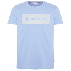 GARDENA T-Shirt mit GARDENA Frontprint blau