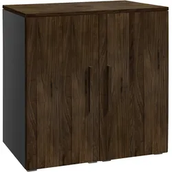 Hasena Accessoires Portina Kommode Massivholz 90x50x86 cm - teilmontiert - Anthrazit/Braun