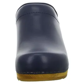 Sanita Comfortwear Clog "Wood-Lotte open, - Blau