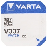 Varta VARTA, Uhrenbatterie, Silver Oxide, Knopfzelle V337, SR416SW, 1.55V, Stück