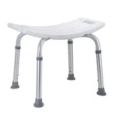 Brillantbad BELP Duschhocker Aluminium matt Kunststoff Weiß