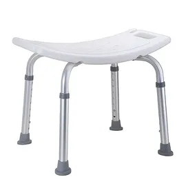 Brillantbad BELP Duschhocker Aluminium matt Kunststoff Weiß
