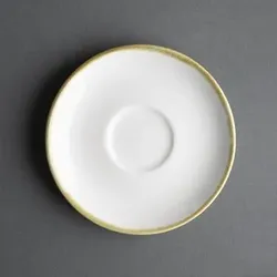 Gastronoble 6 Olympia Kiln Untertassen Kreideweiß | 14cm | Porzellan | Teller