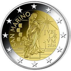 San Marino 2025: 2 Euro Gedenkmünze "Heiliges Jahr - Pilger der Hoffnung"
