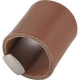 FURNIPART Möbelknopf Drum LA 32mm - cognac/Edelstahl Effekt