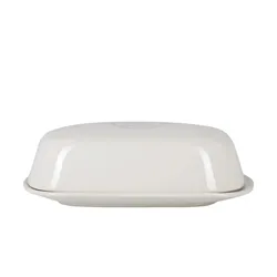 KHG Butterdose   , weiß , Maße (cm): B: 12,7 H: 5,5