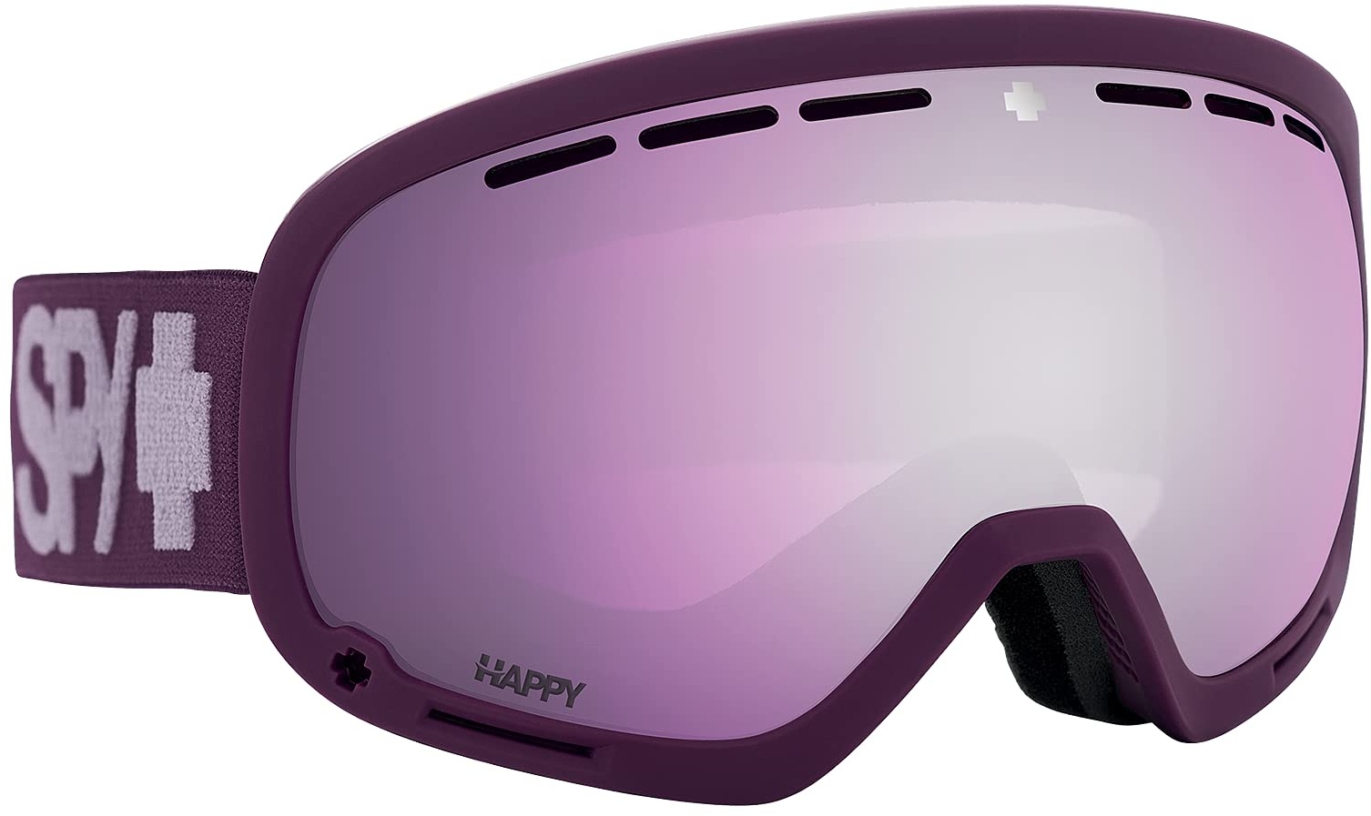 SPY OPTICS - Marshall Monochrome Purple Happy ML Rose Violet Spectra Mirror, Skibrille, Medium, Unisex Erwachsene