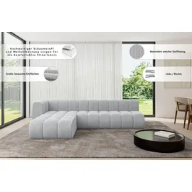 altdecor Ecksofa modulares Sofa Darnel-L2 - 296x177x70 cm Dunkelgrau