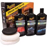 Meguiar's Ultimate Paint Care Kit - 3-Stufen-Set Mit Politur, Wachs & Compound Inkl. Applikatoren & Mikrofasertuch