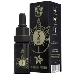 HempCrew CBD Öl 5% Hanf/ Minze/ Lavendel/ Zitrone/ Vanille 10ml - Bourbon Vanille