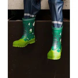 Viking Jolly Print Gummistiefel Bottlegreen/Mehrfarbig 26