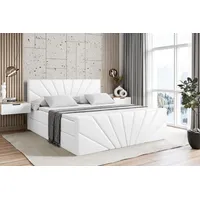 Altdecor Boxspringbett mit Fußteil, H3 Matratze und Topper -