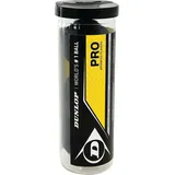 Dunlop Squashbälle Pro doppelGelb, 3 Stück in der Dose, Offizieller Turnier-Squashball, Nicht angegeben, Yellow (or possibly Black)