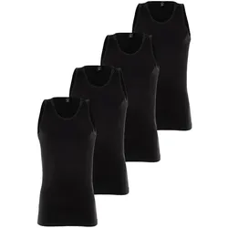 G-STAR Herren Tank Tops 4er Pack - Base Tank Top, Rundhals, Baumwolle, einfarbig Schwarz 2XL