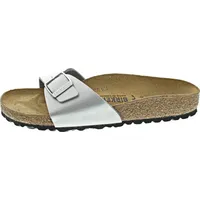 Birkenstock Madrid Birko-Flor schmal silber 37
