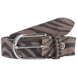 b.belt Leora Gürtel Leder (zebra zebra)   Braun Damen 