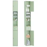 SoBuy Hochschrank 20 x 180 x 20 cm Hellgrün MDF