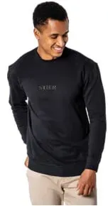 STIER Crew Sweat Style Embro S Black