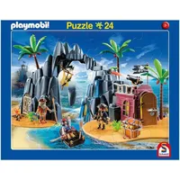 Schmidt Spiele 56796 Rahmenpuzzle Playmobil 24 Teile/40 Teile