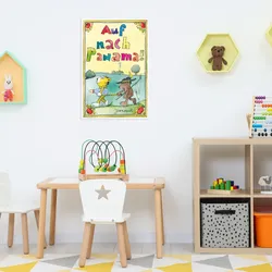LuckyLinde Wanddekoobjekt »Auf nach Panama!«, (1 St.), Exklusive JANOSCH Kindermotive, Stahlschild LuckyLinde bunt