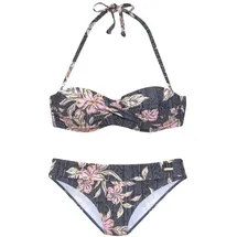 SUNSEEKER Bandeau-Bikini Damen Schwarz 38 Cup B