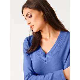 Heine V-Pullover Blau 50