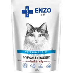 ENZO VET Hypoallergen für Katzen mit Lammfleisch in Gelee 100g