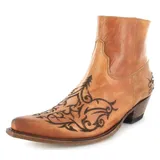 Sendra Boots Unisex Cowboy Stiefel 7216 Siena Lederstiefelette Westernstiefelette Braun 45 EU - 45 EU