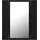 vidaXL LED-Bad-Spiegelschrank Schwarz 40x12x45 cm Acryl