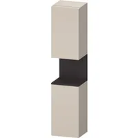 Duravit Qatego Hochschrank Taupe Matt mit Nischenbeleuchtung