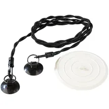 Infactory 2er-Set Camping- & Reisewäscheleine: Universal-Stöpsel, klammerlos