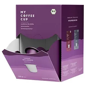 MY COFFEE CUP LUNGO BELLISSIMO Bio-Kaffeekapseln, Arabicabohnen 100 Portionen