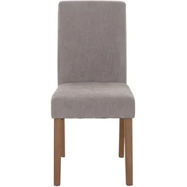 Mendler Esszimmerstuhl Littau Stoff hellgrau 6er Set